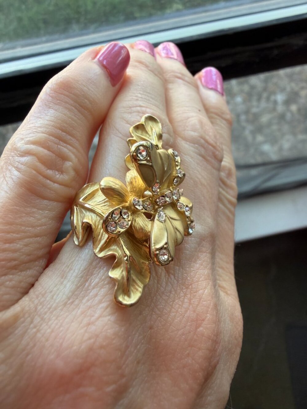 Disney Cinderella Collection Roberto by RFM Floral Statement Ring